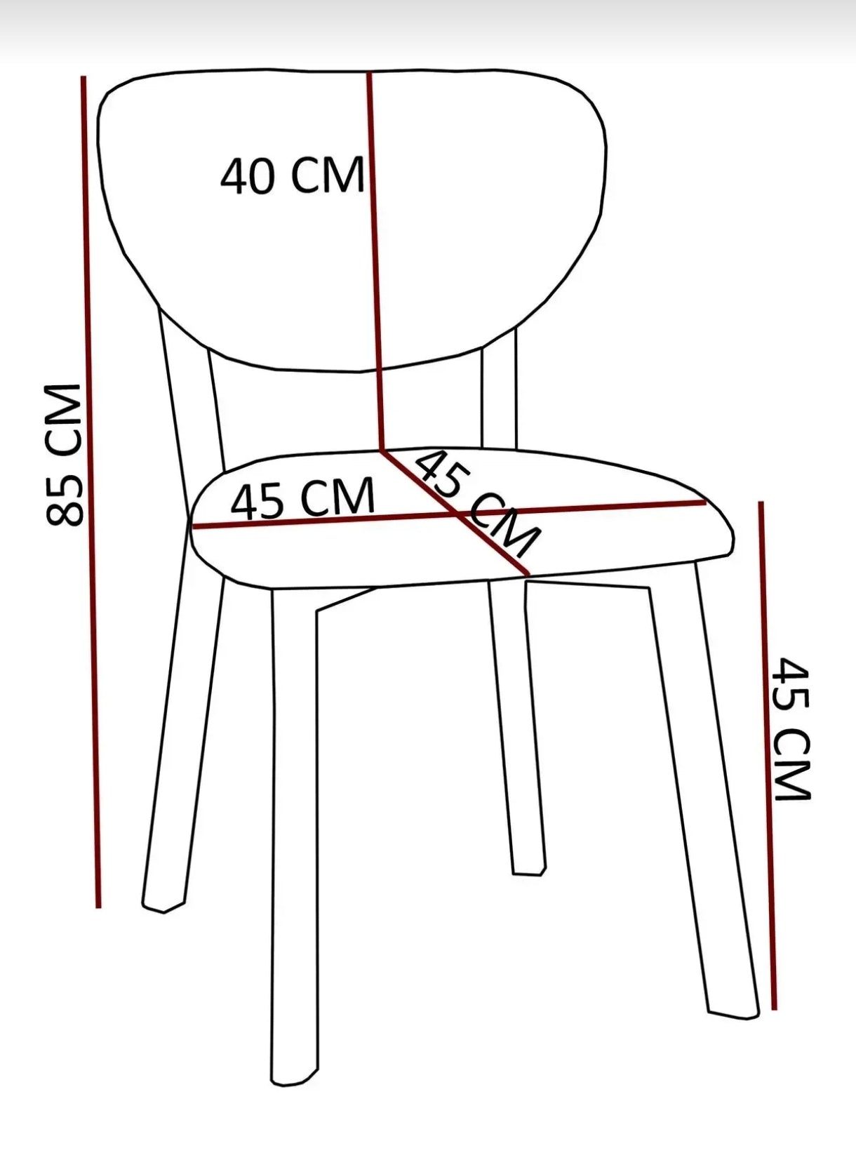 Modern Masa Sandalye Takımı | Şık ve Minimalist Tasarım (4 SANDALYE + 1 MASA)